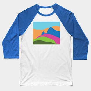 Colorful Mountains Baseball T-Shirt